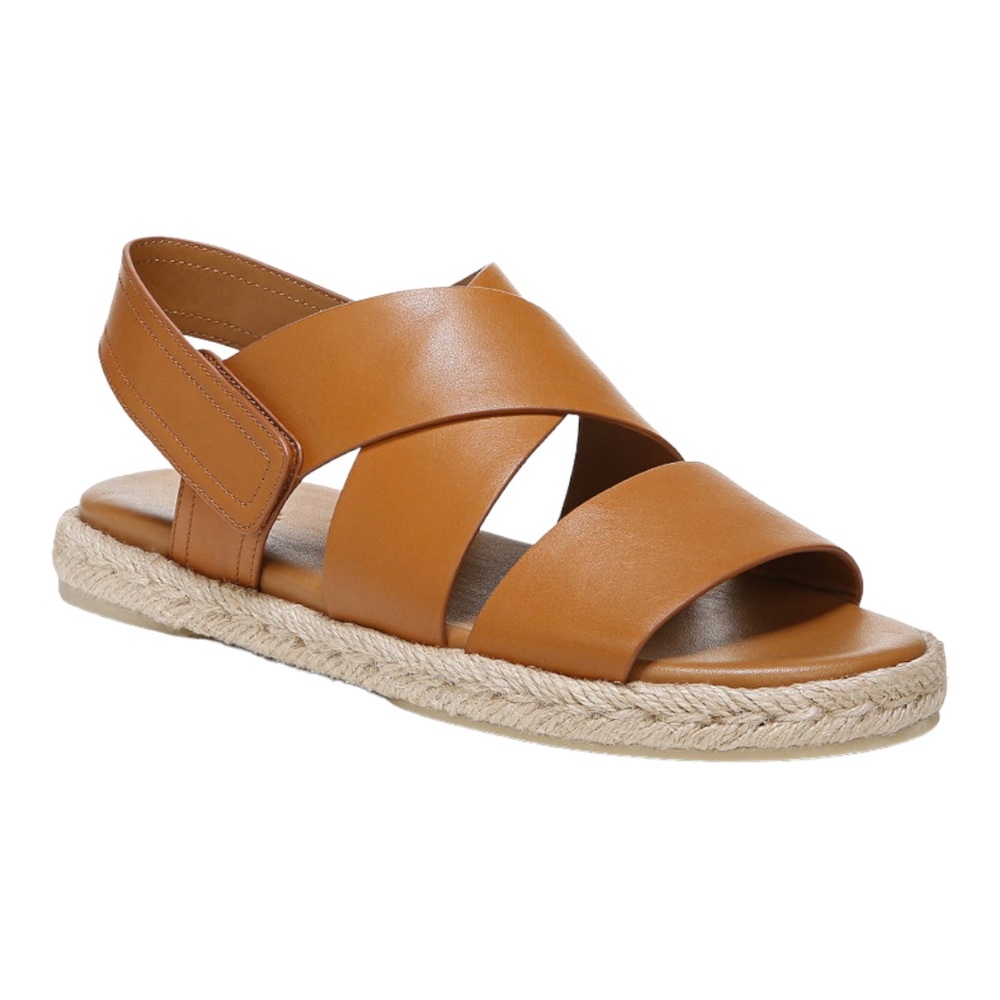 Vince Espadrille Flat Sandals Brown Women’s Shoes Size 8.5M New w/Tag - Picture 7 of 7